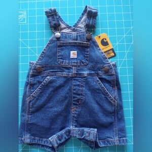 Carhartt Kids Blue Denim Overalls